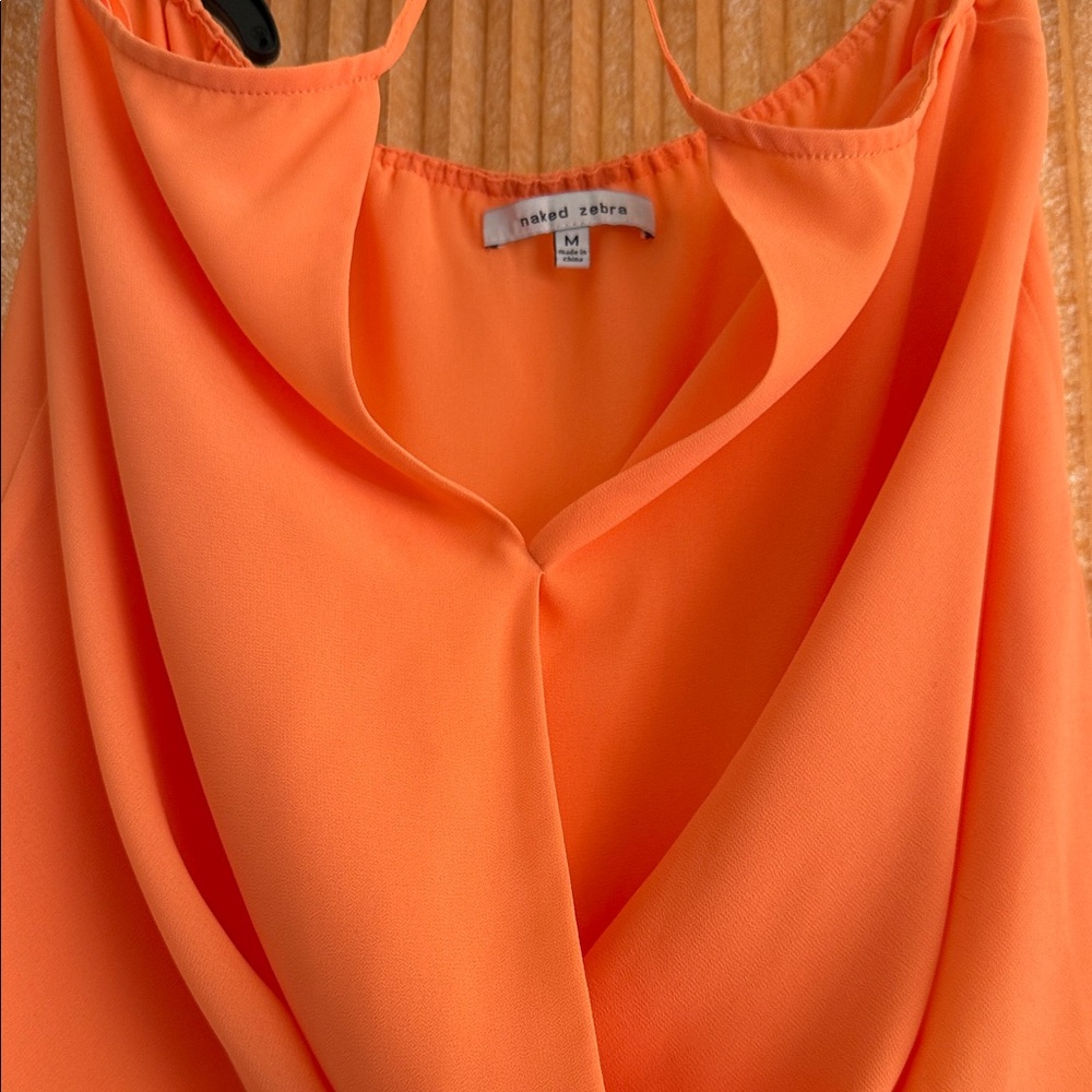 Nine Britton Floral and Naked Zebra Peach color Women's Tops - Picture 4 of 7